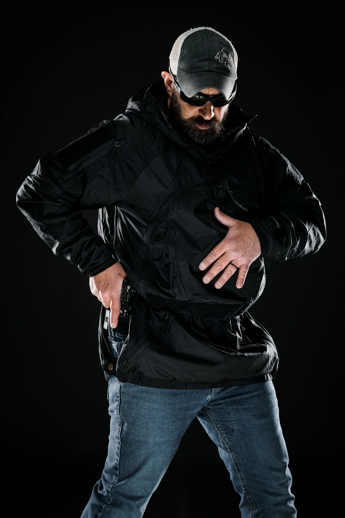 4-14 Anorak “CAT” - Black - Image 2