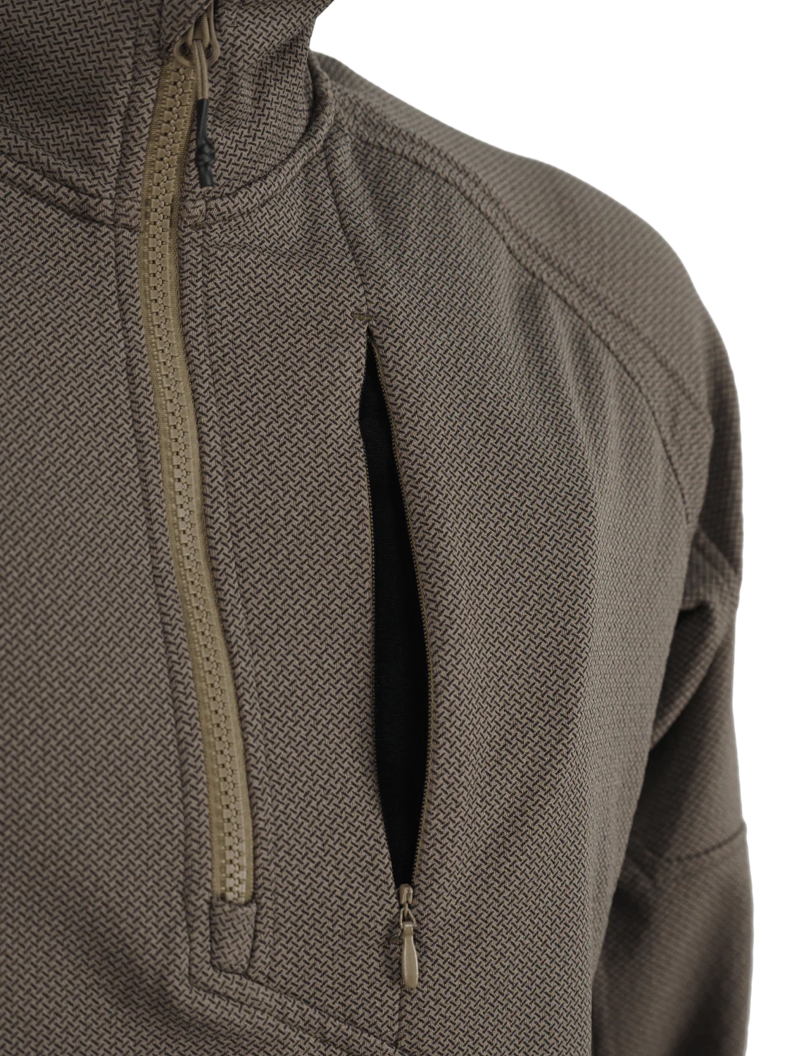 4-14 Half Zip Light Fleece “BASE” - Wolf Grey - Image 4