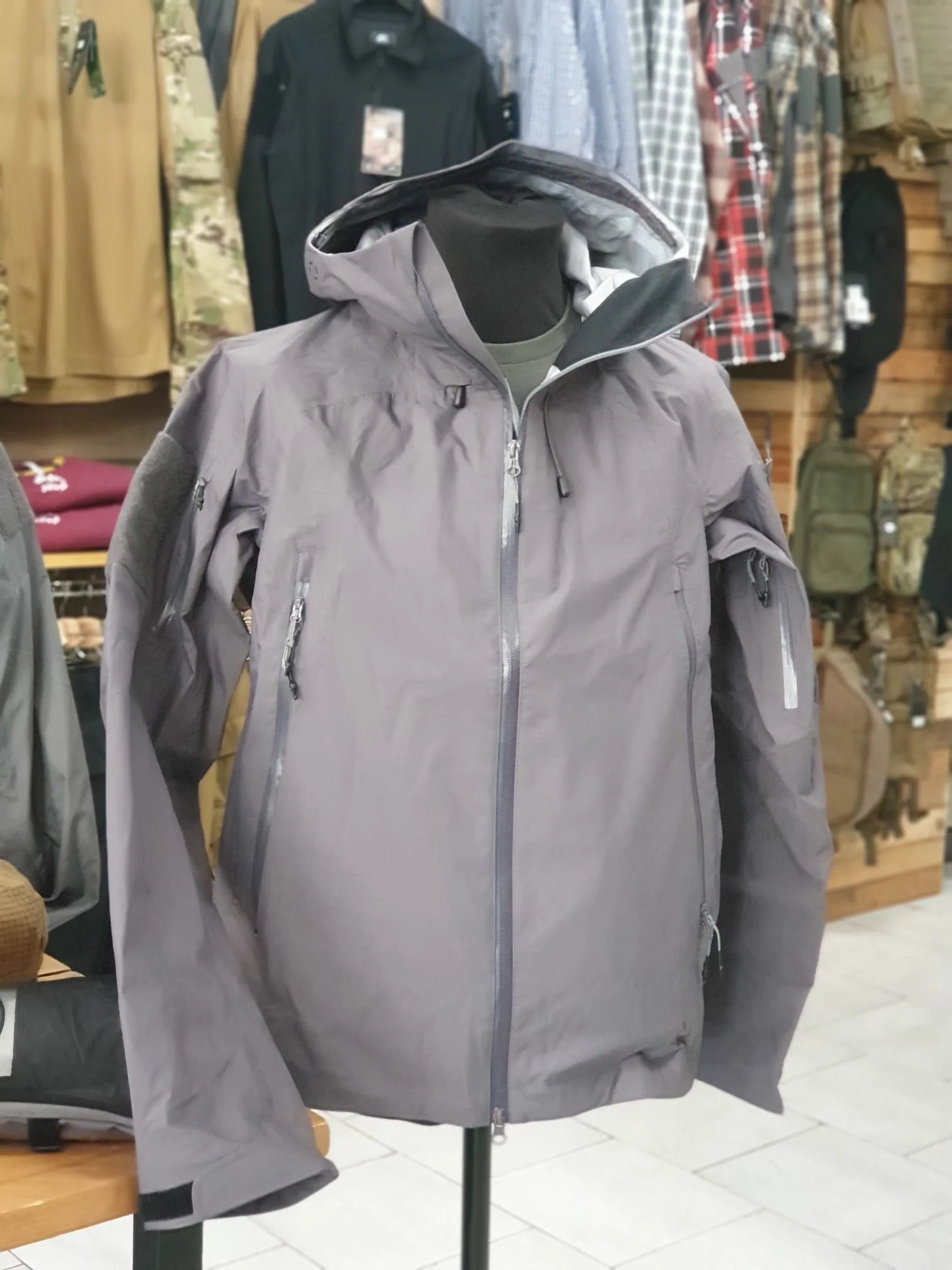 4-14 Rainwear Jacket - Grey (ATACAMA) - Image 3