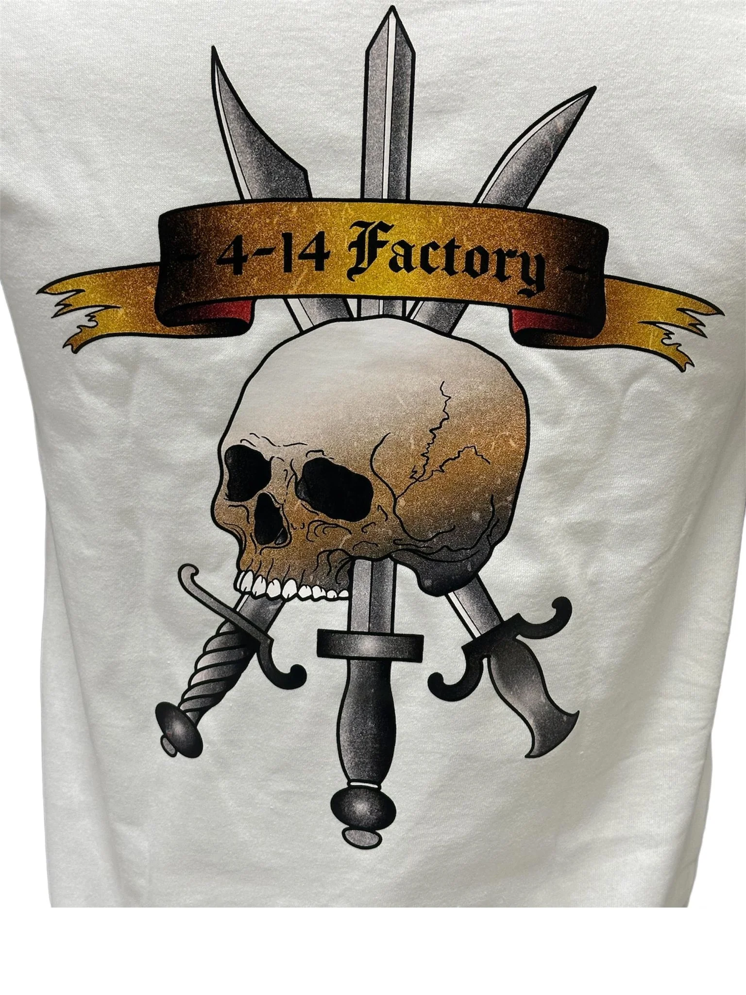 4-14 T-Shirt Opera Tre Spade - White - Image 4