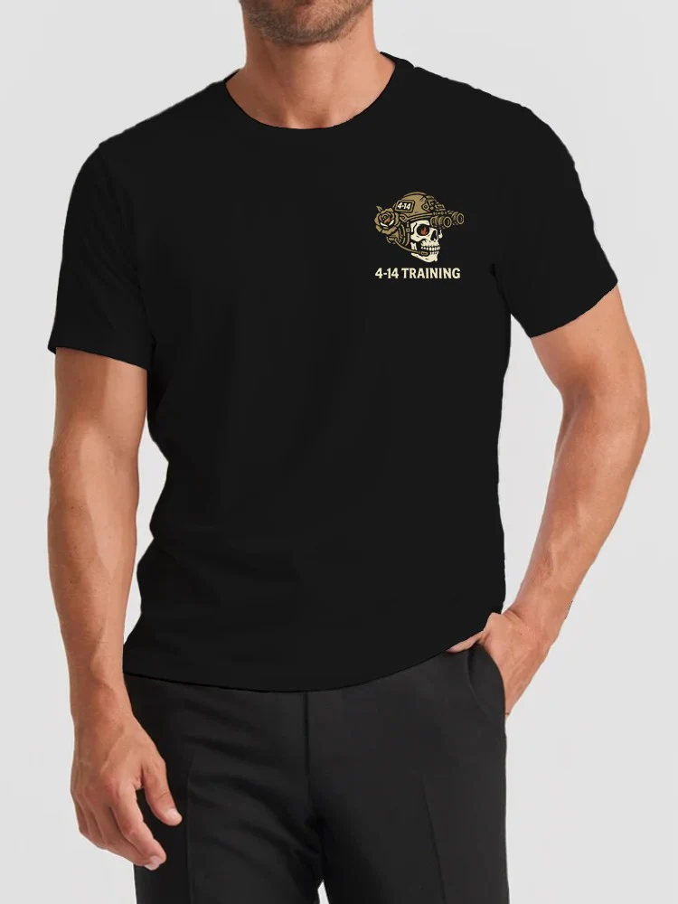 4-14 - "T-shirt Train to Win" - Black - Image 2