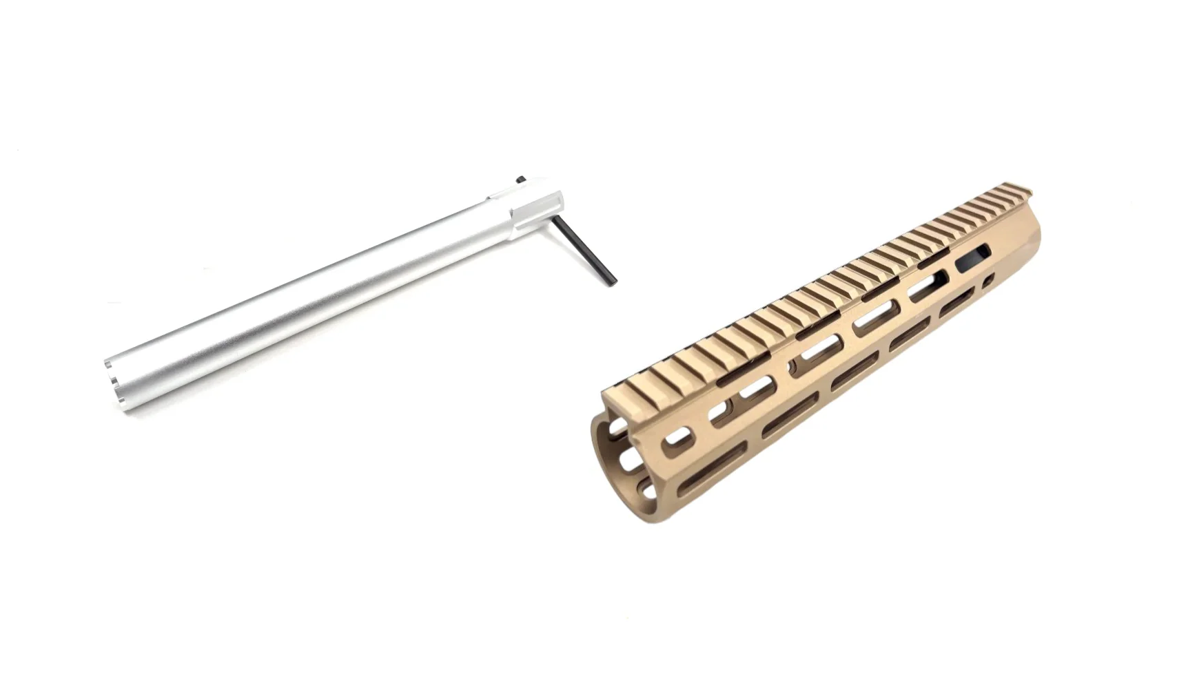 Airsoft Artisan - New Type UX Mlok Handguard for M4/M16 Series AEG / GBB / PTW - Tan - Image 2