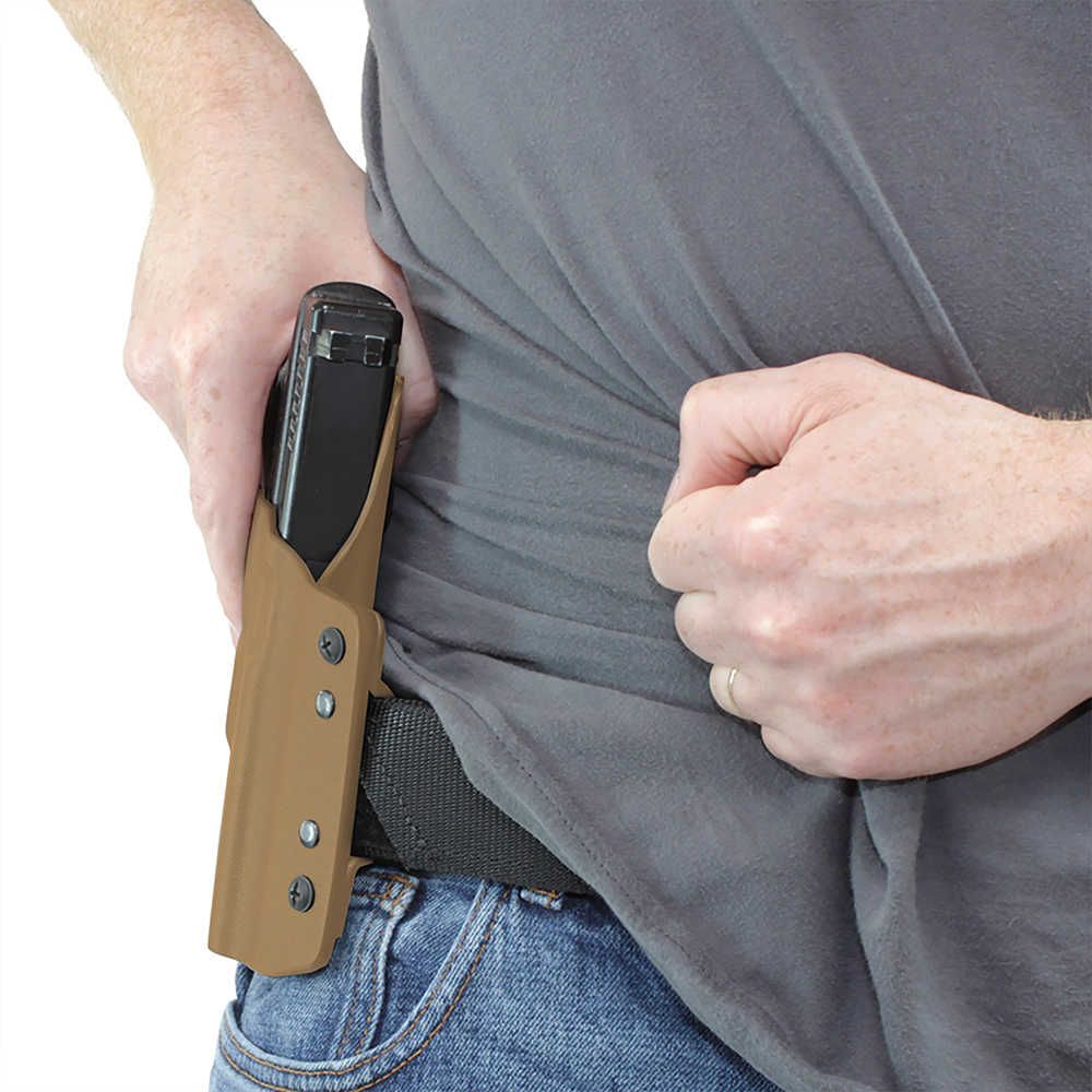 ARES Kydex Holster Glock-17/19 x300/X400 Weapon Lights - Coyote Tan - Image 6