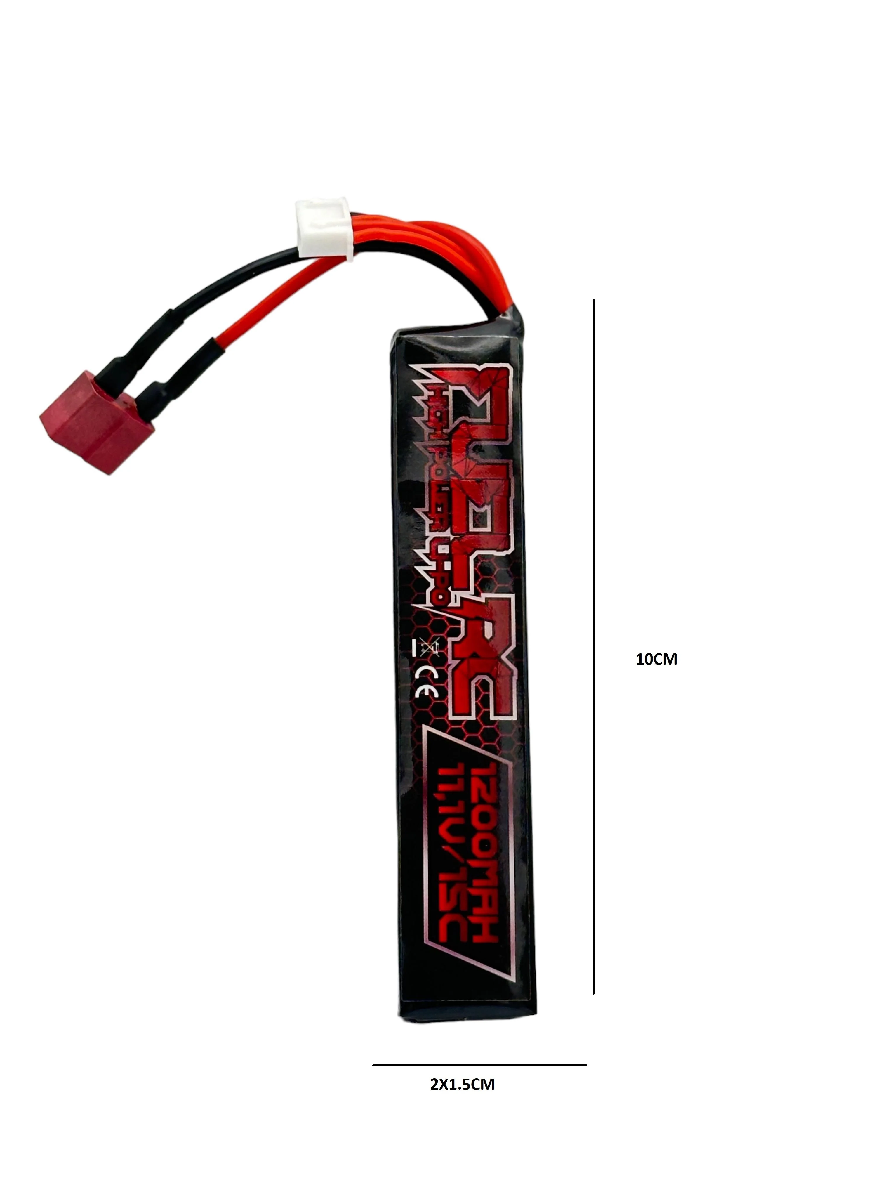 Batteria Li-Po 11,1v 1200mha 15c con Attacco Deans
