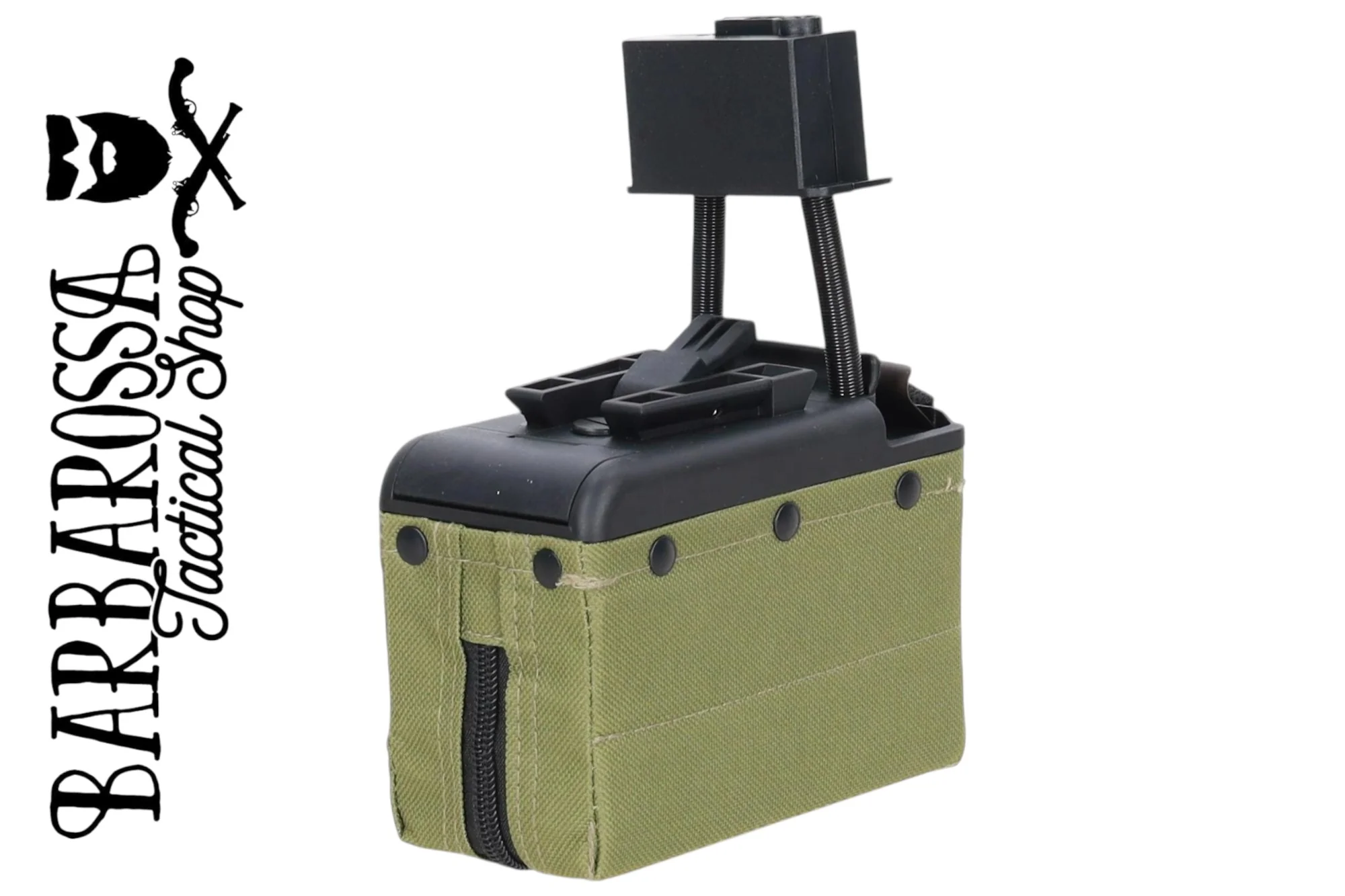 Box type magazine 1500 BBs Specna Arms x A&K for M249 Ranger Green - Image 2