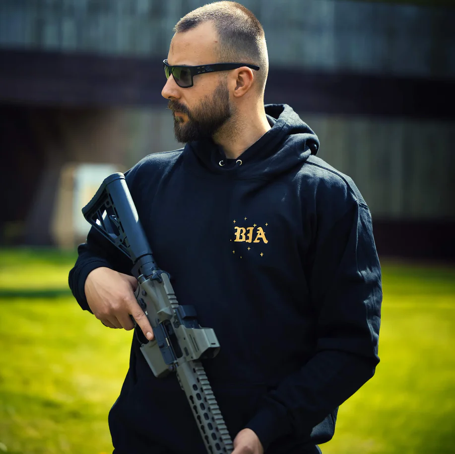 Brothers In Arms - STARS Hoodie - Black - Image 2
