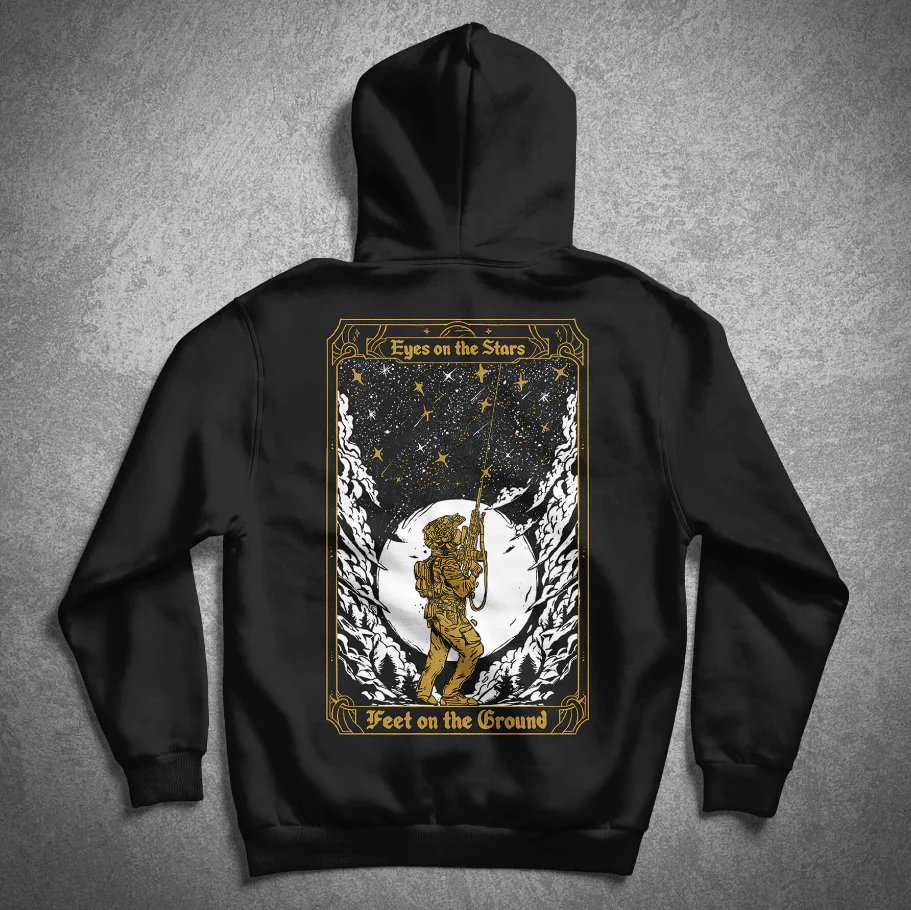 Brothers In Arms - STARS Hoodie - Black - Image 3