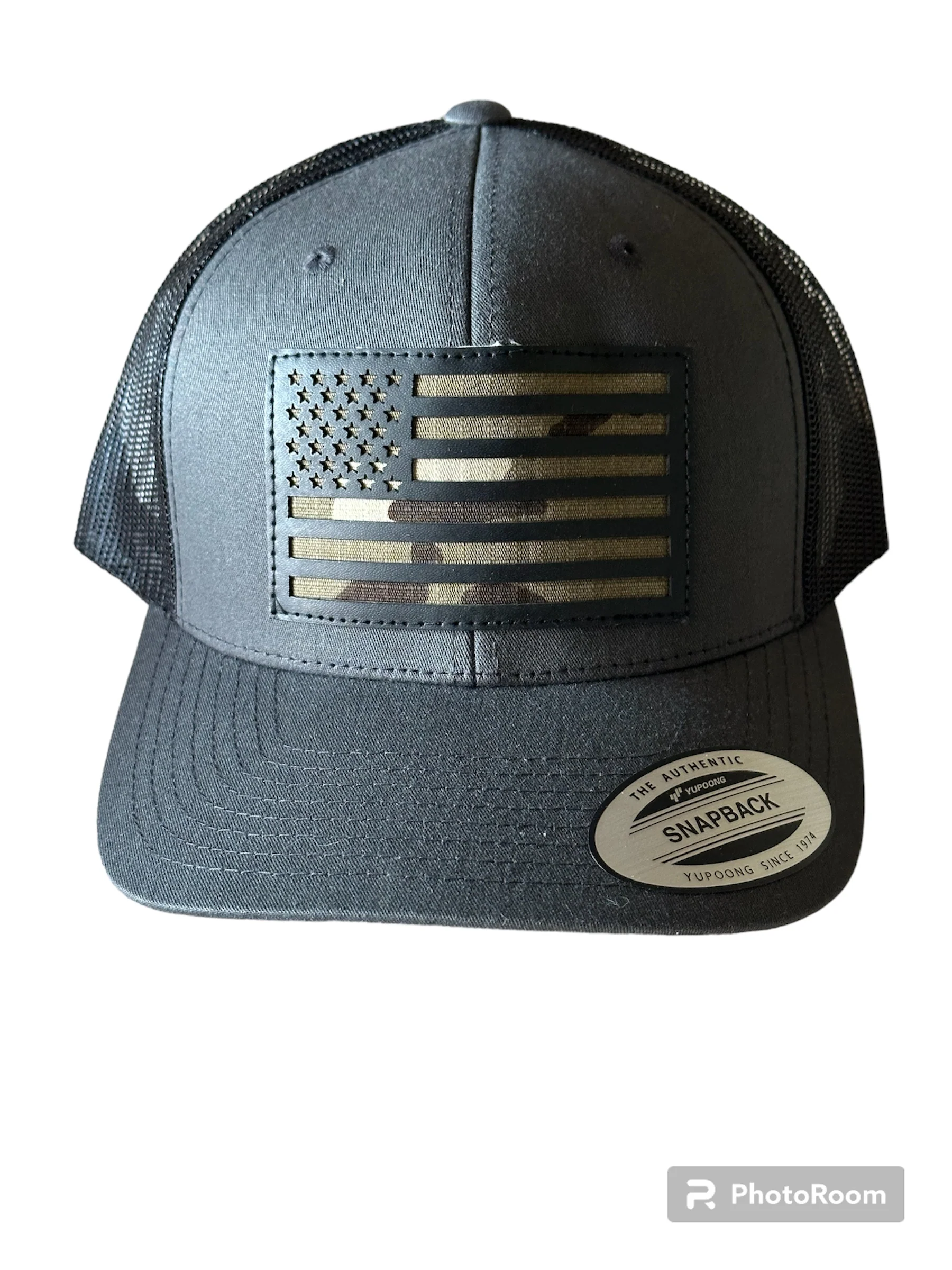 Cappellino Snap Back Flag Americana - Grey