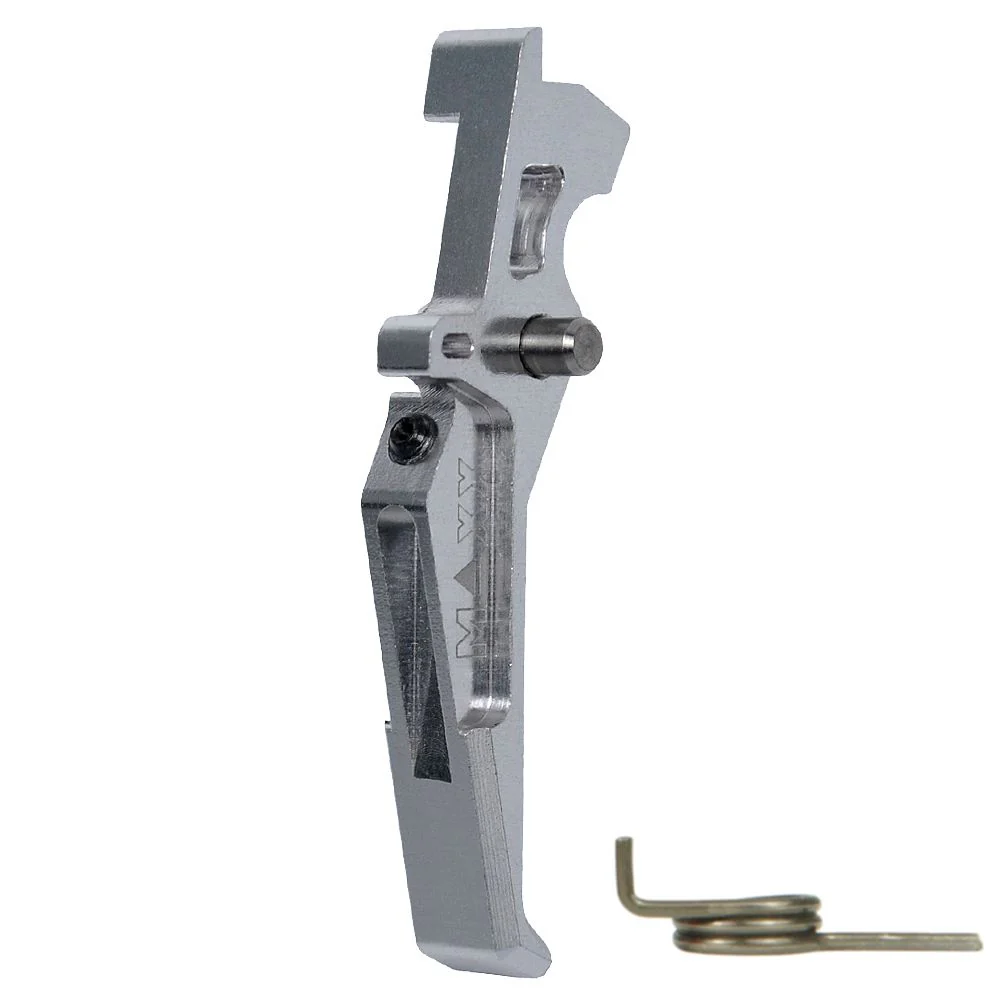 CNC Aluminum Advanced Trigger (Style E) - Silver - Image 3
