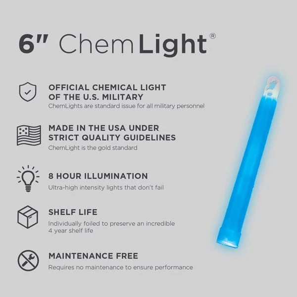 Cyalume CHEMLIGHT Blu - Durata 8H 6" - Image 3
