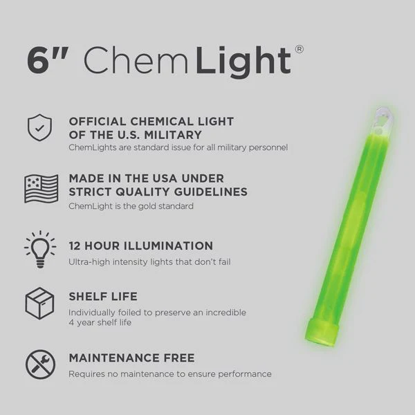 Cyalume CHEMLIGHT Verde - Durata 12H 6" - Image 5