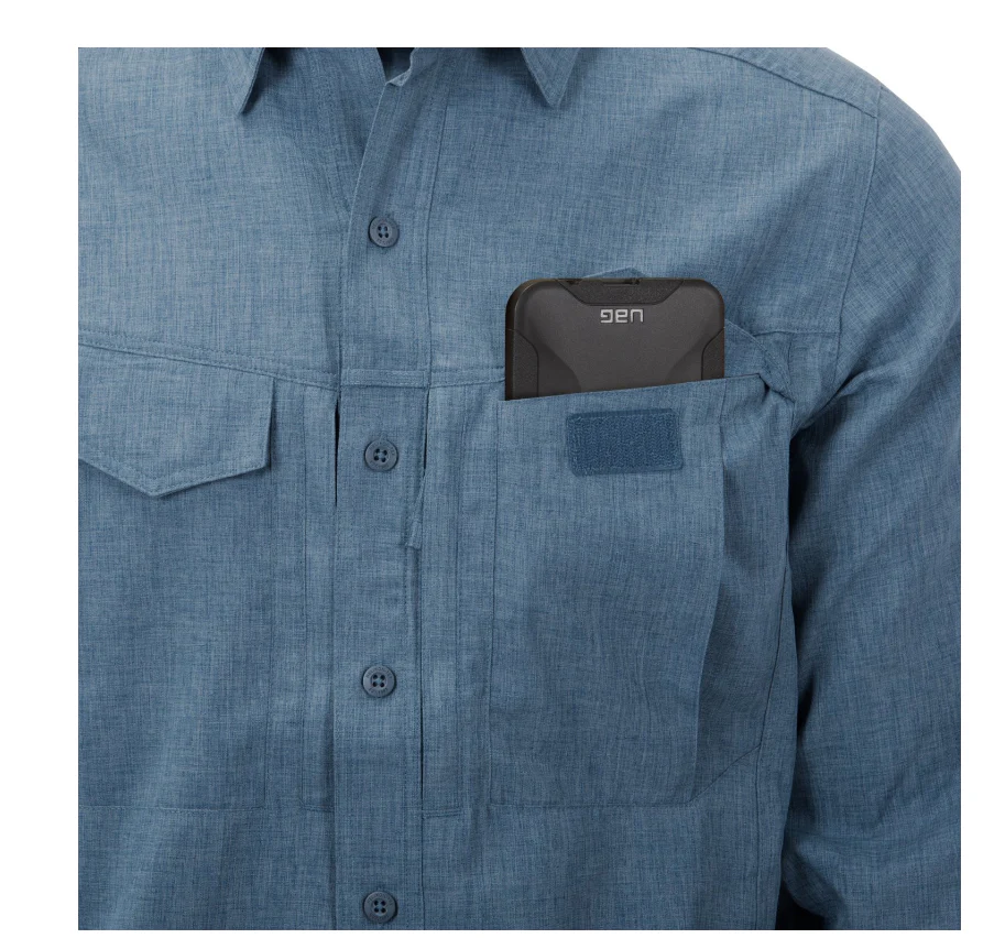 Defender MK2 Gentleman Shirt® - Black/ Grey Melange - Image 4