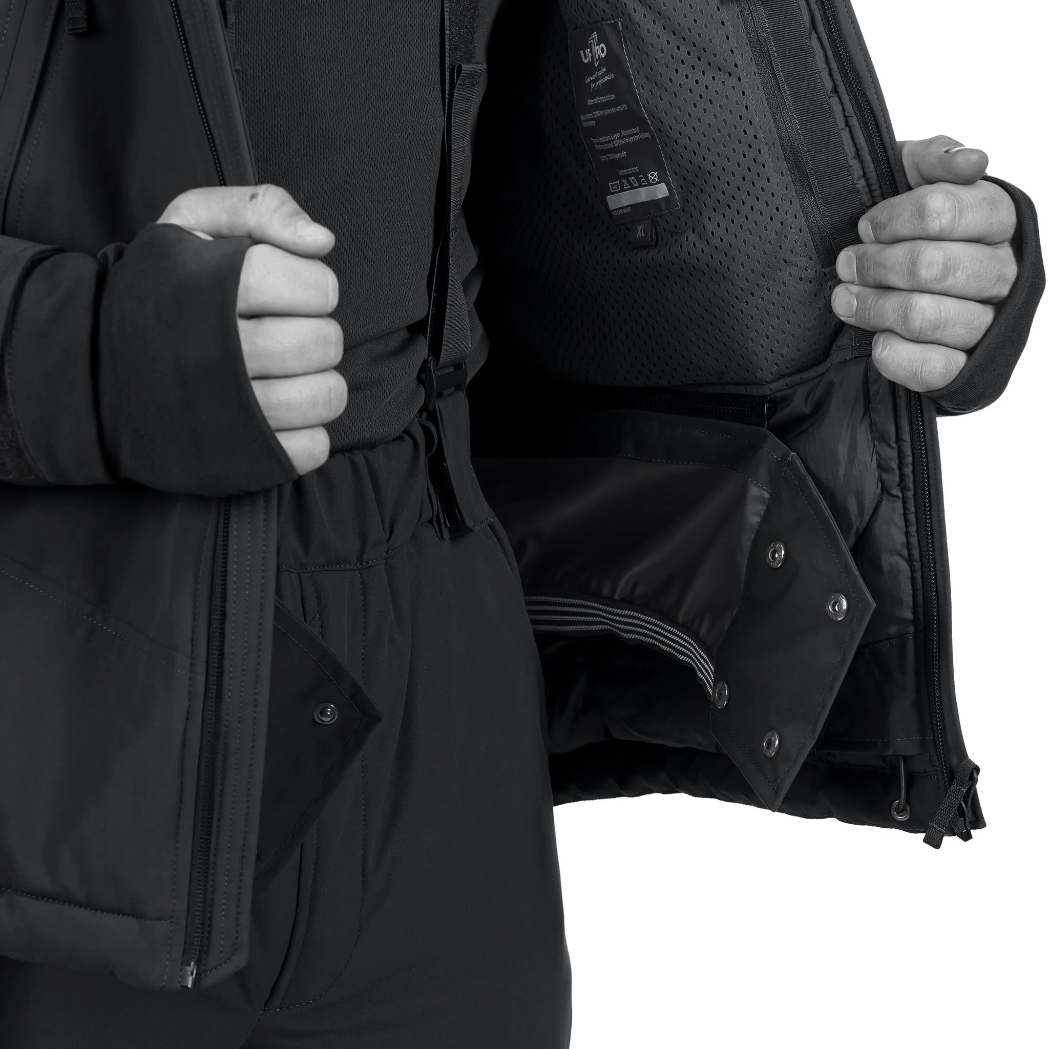UF PRO - Delta OL 4.0 Tactical Winter Jacket - Black - Image 5