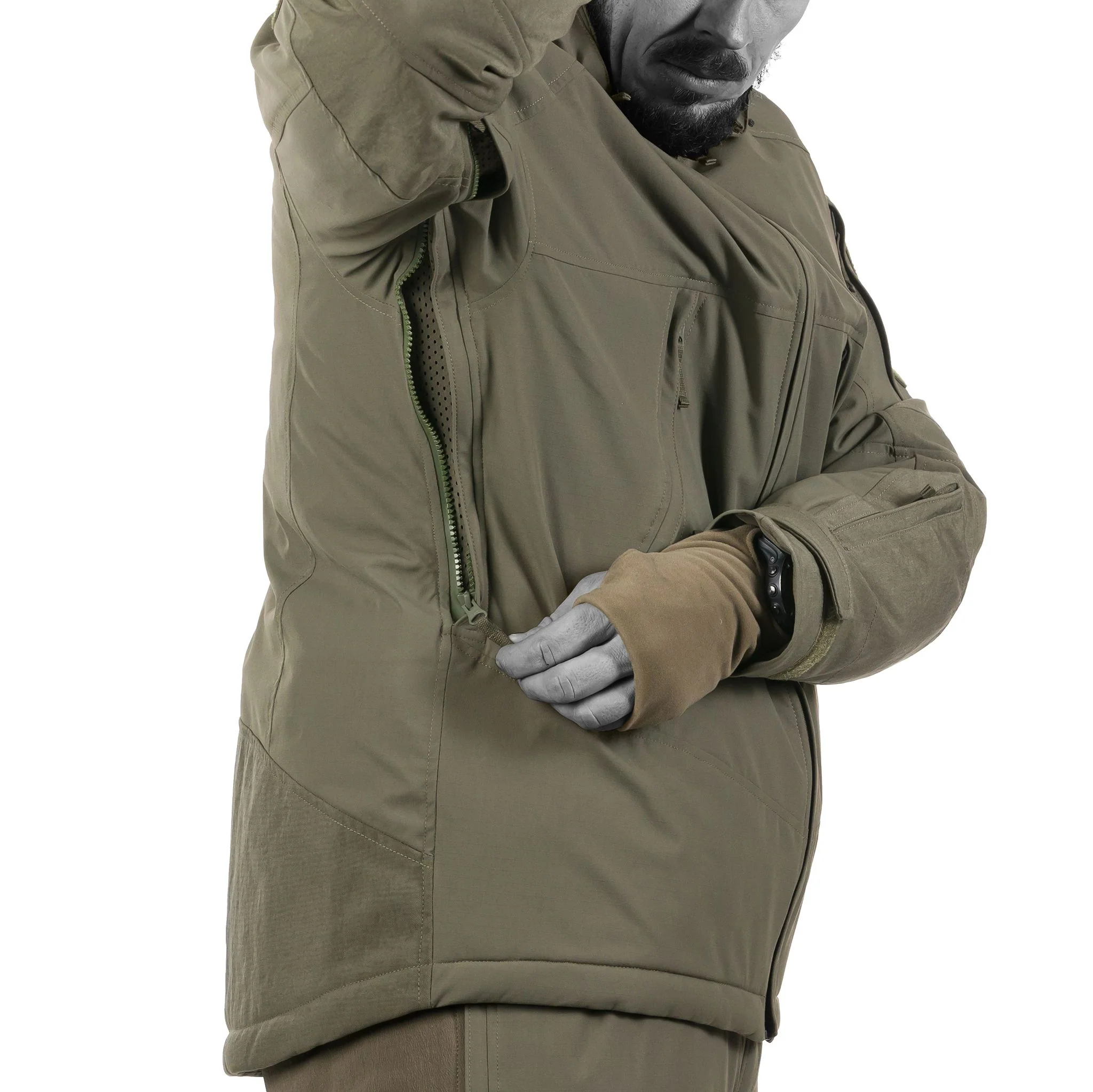 UF PRO - Delta OL 4.0 Tactical Winter Jacket - Brown Grey - Image 4