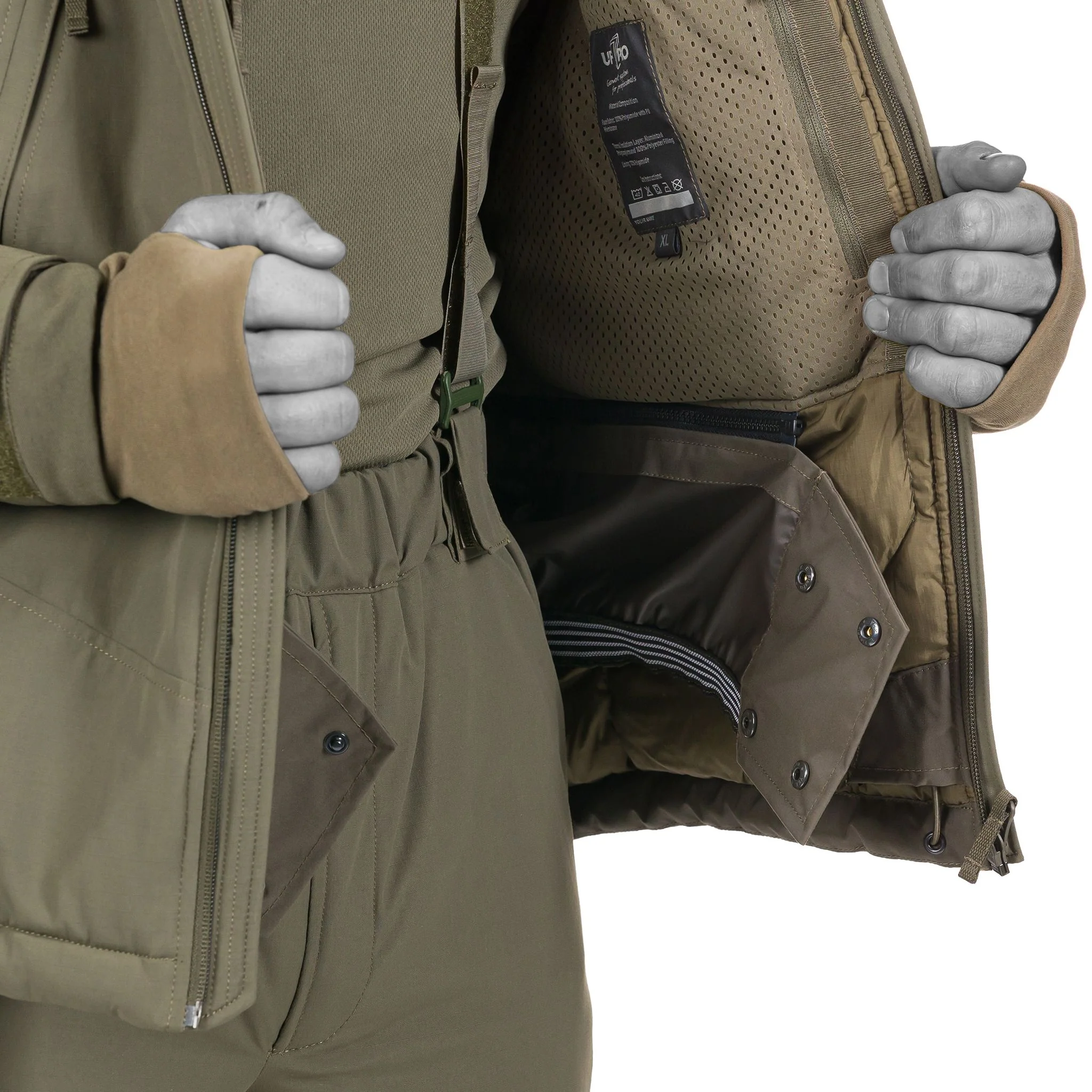 UF PRO - Delta OL 4.0 Tactical Winter Jacket - Brown Grey - Image 6