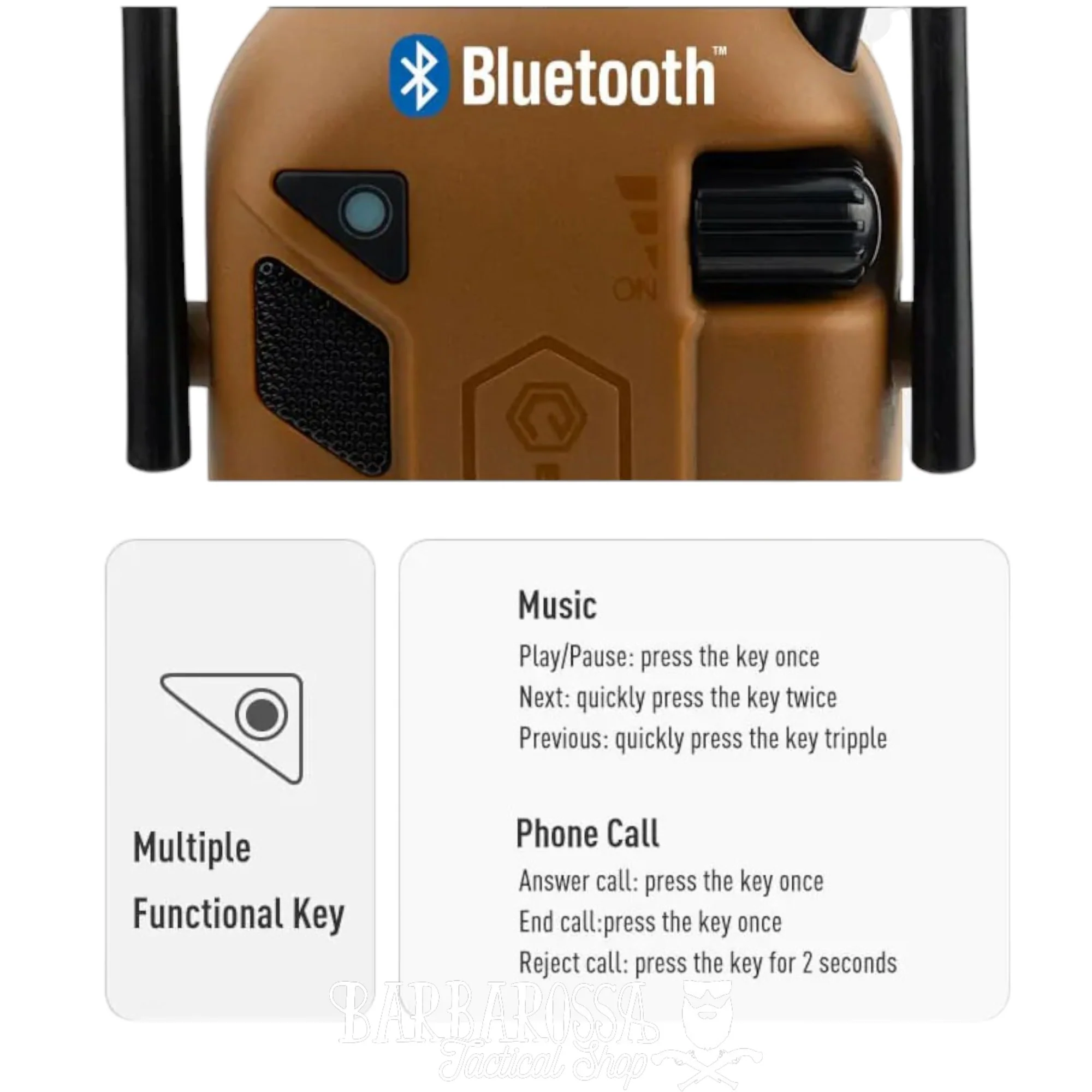 EARMOR™ M300T Electronic Hearing Protector Bluetooth - Image 6