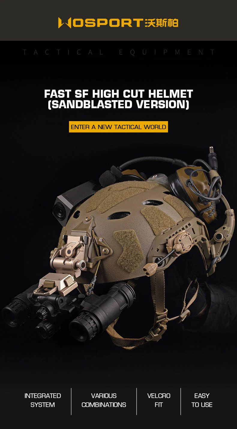 FAST SF SUPER HIGH CUT Helmet sandblasted version - Image 8