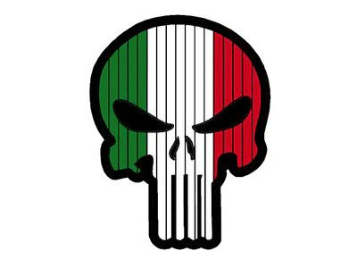Flag Skull Italia