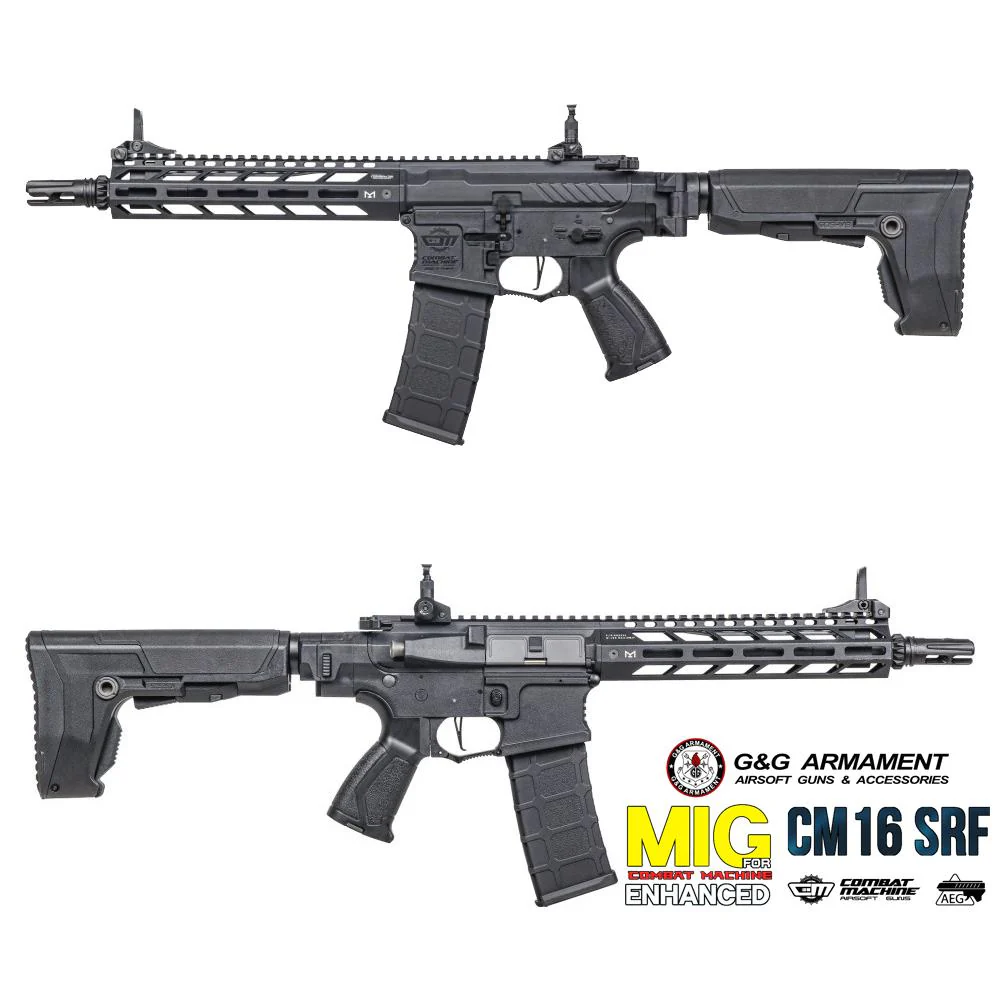 G&G FUCILE ELETTRICO CM16 SRF 9" NERO
