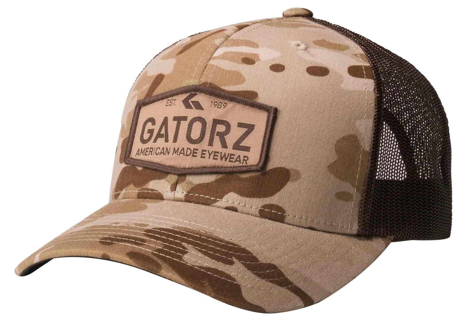 Gatorz - Snap Back Multicam Arid / Woven Logo Patch