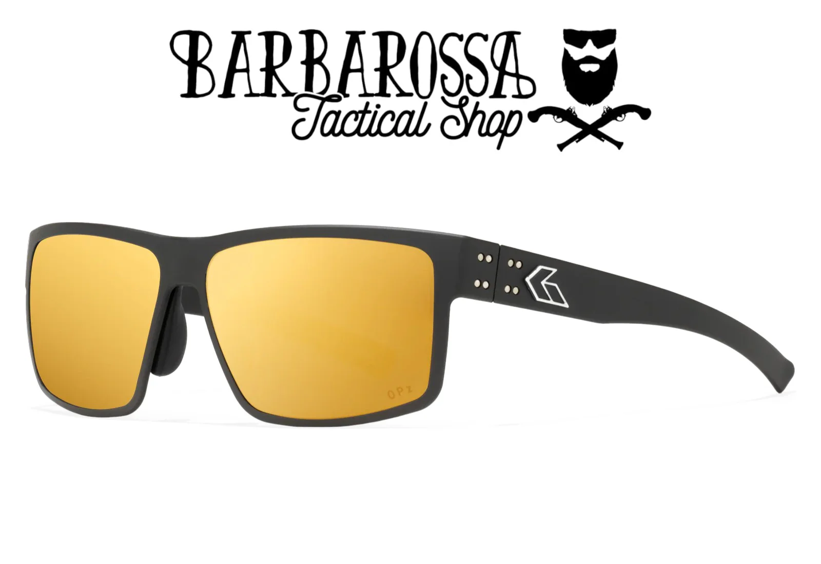 GATORZ - RIG Gold Mirror Optimized Polaized (opz)/Slade Cerakote w/Silver Logo