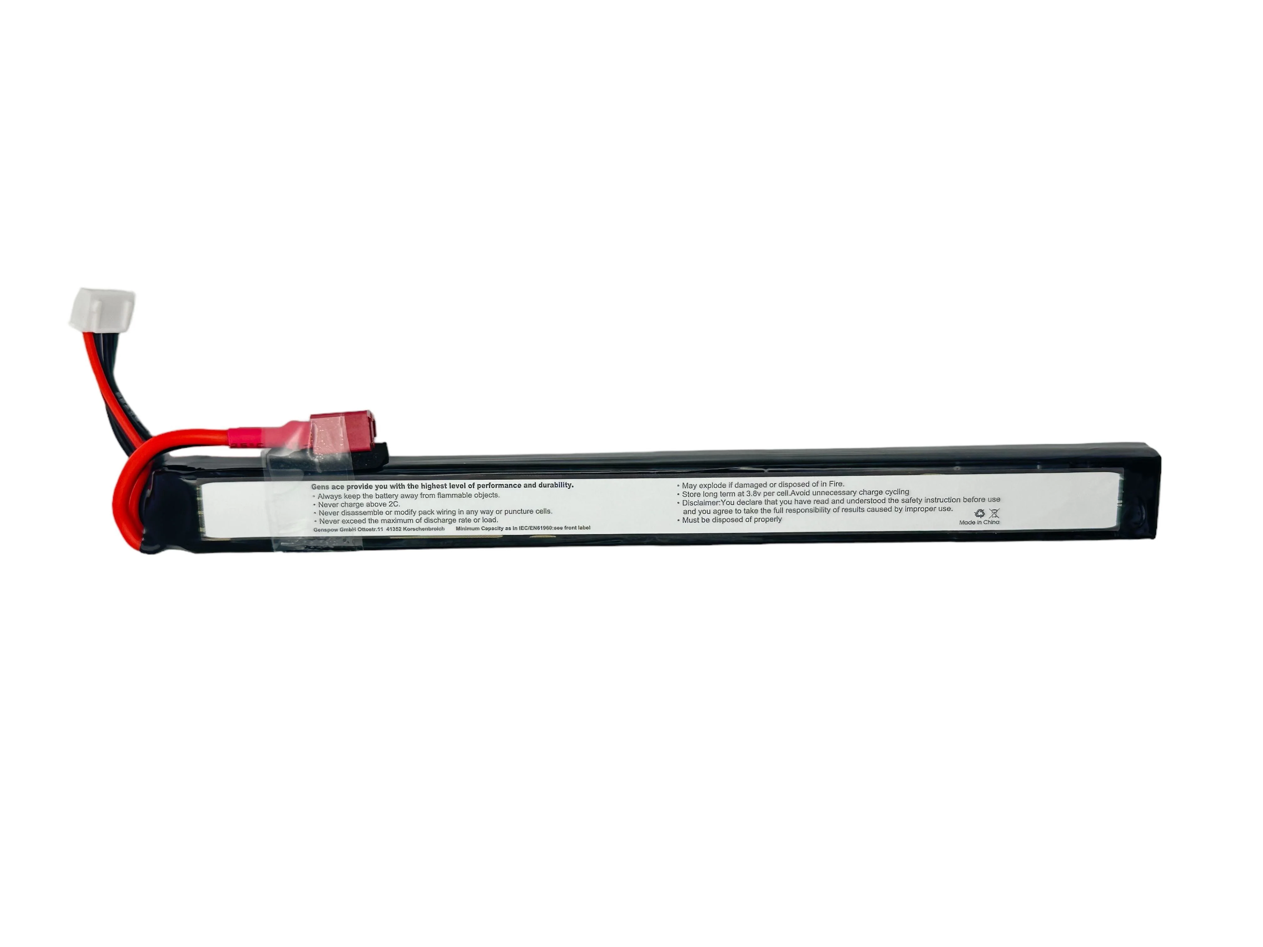 Gens Ace - Lipo 11.1v 1200mAh Long Type - Deans - Image 2