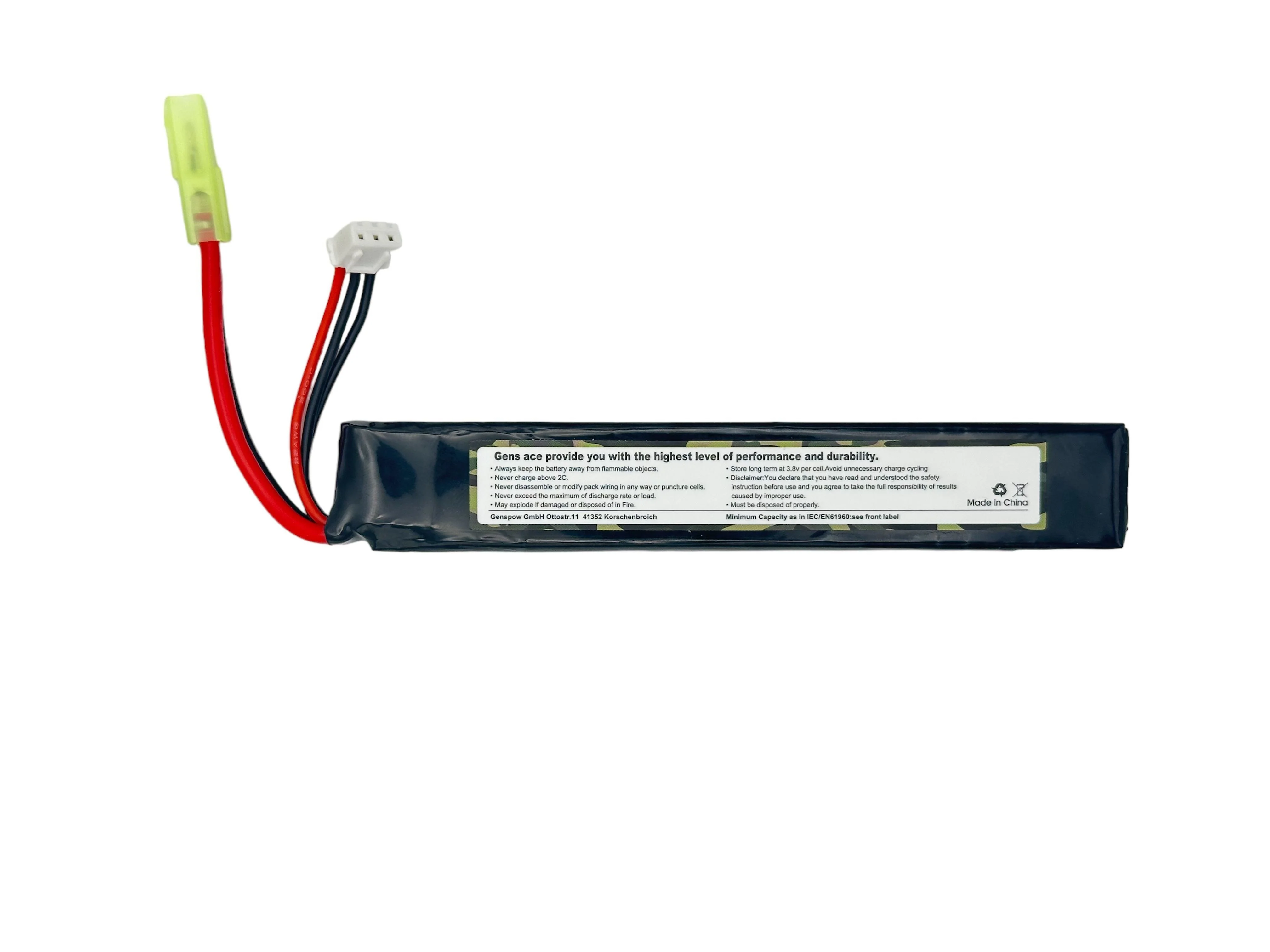 Gens Ace - Lipo 7.4v 1200mAh - Tamiya - Image 2