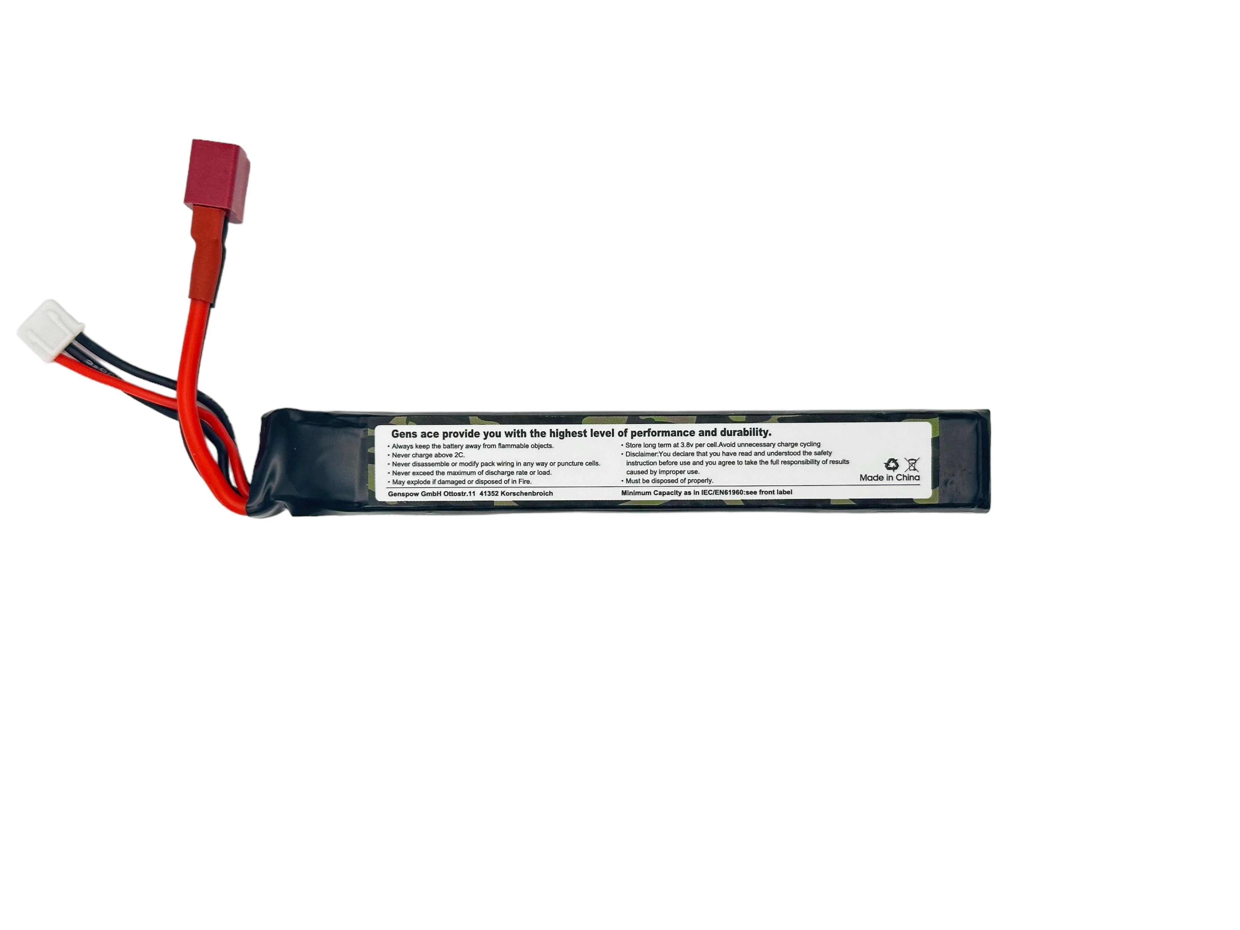 Gens Ace - Lipo 7.4v 1500mAh - Deans - Image 2