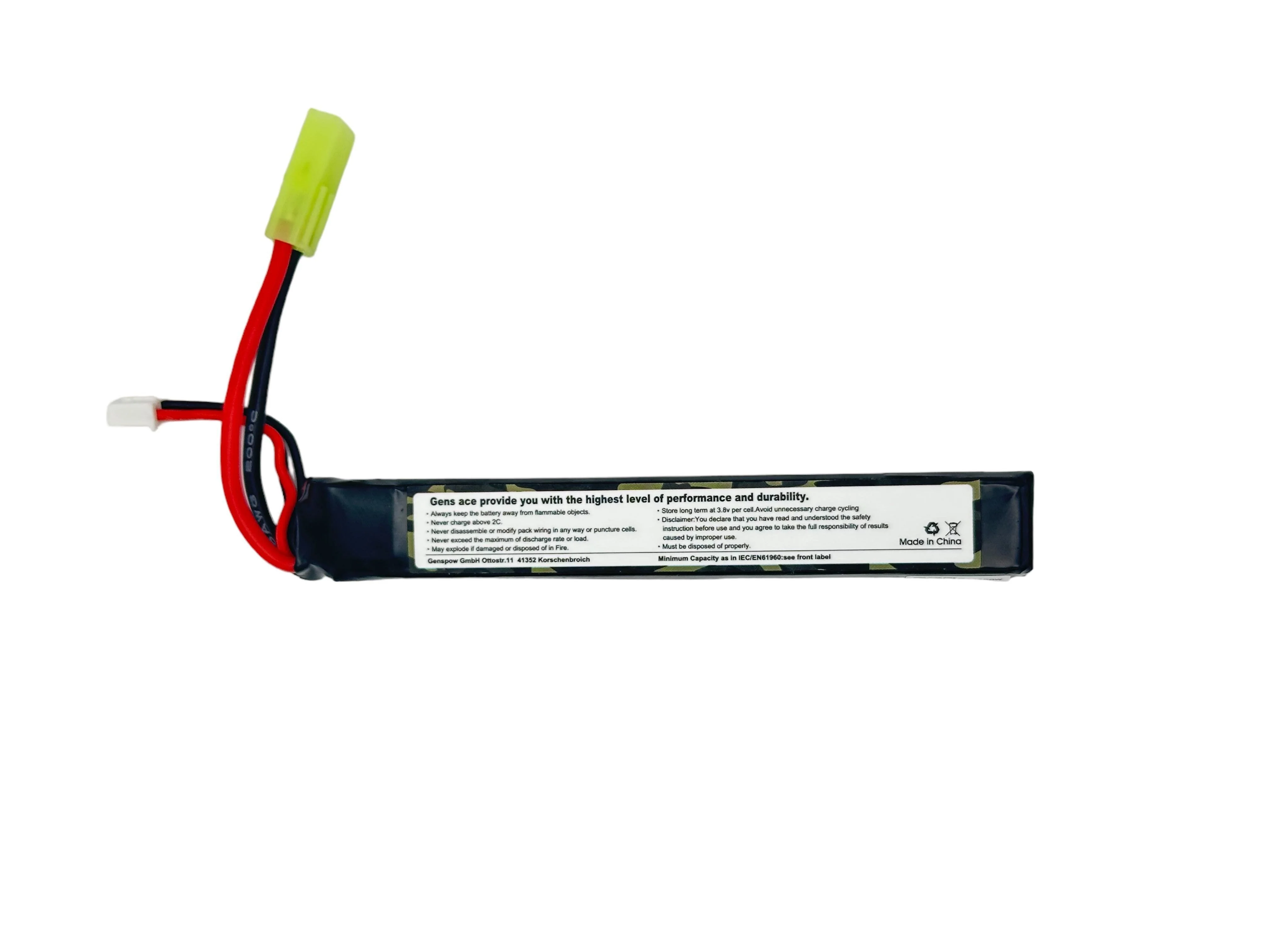 Gens Ace - Lipo 7.4v 1500mAh - Tamiya - Image 2