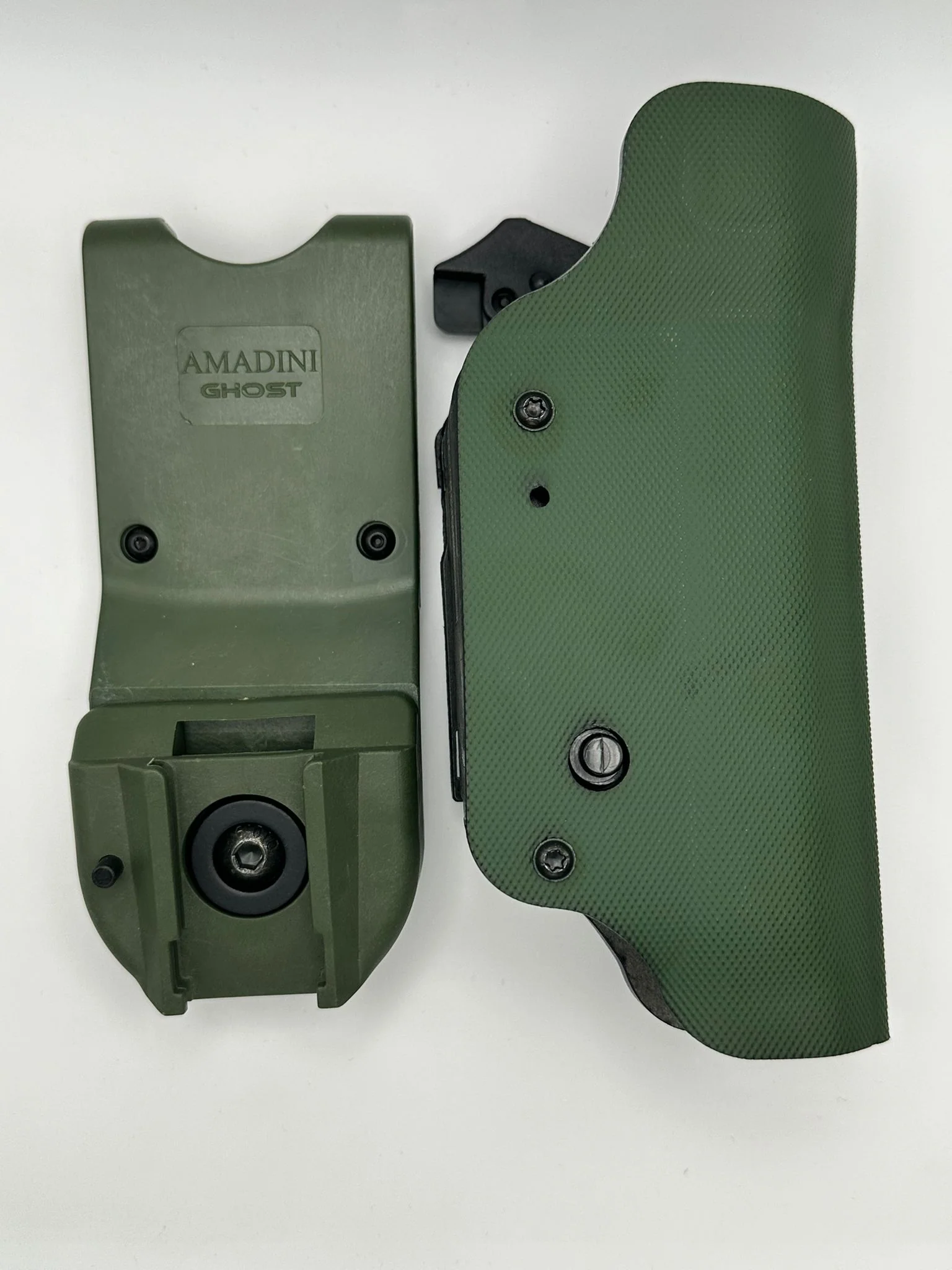 GHOST 3 per Beretta 92/99/98A1/96, Fondina Police Destra con Modulo Rotativo Verde - Image 3