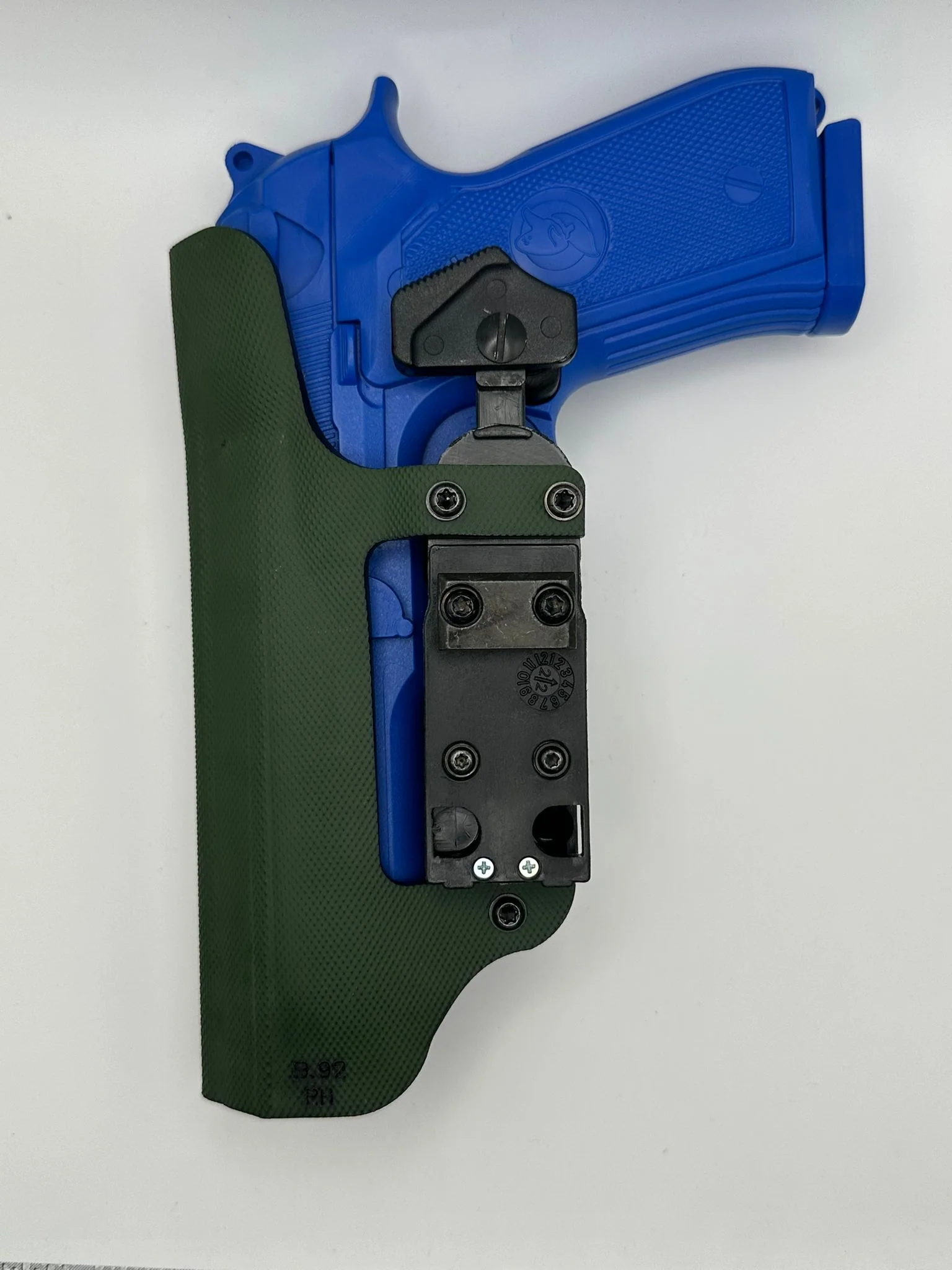 GHOST 3 per Beretta 92/99/98A1/96, Fondina Police Destra con Modulo Rotativo Verde - Image 4