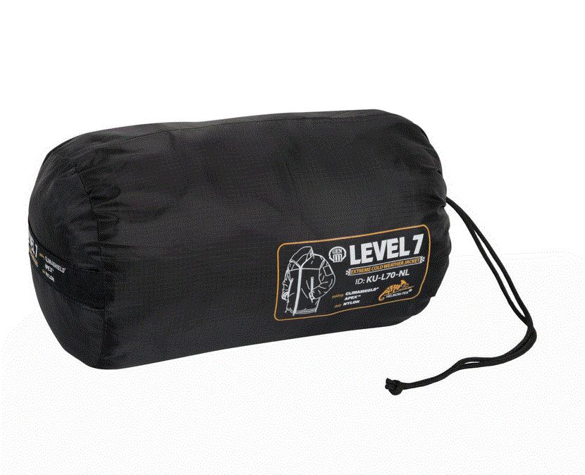LEVEL 7 Lightweight Winter Jacket - Climashield® Apex 100g - Black - Image 4