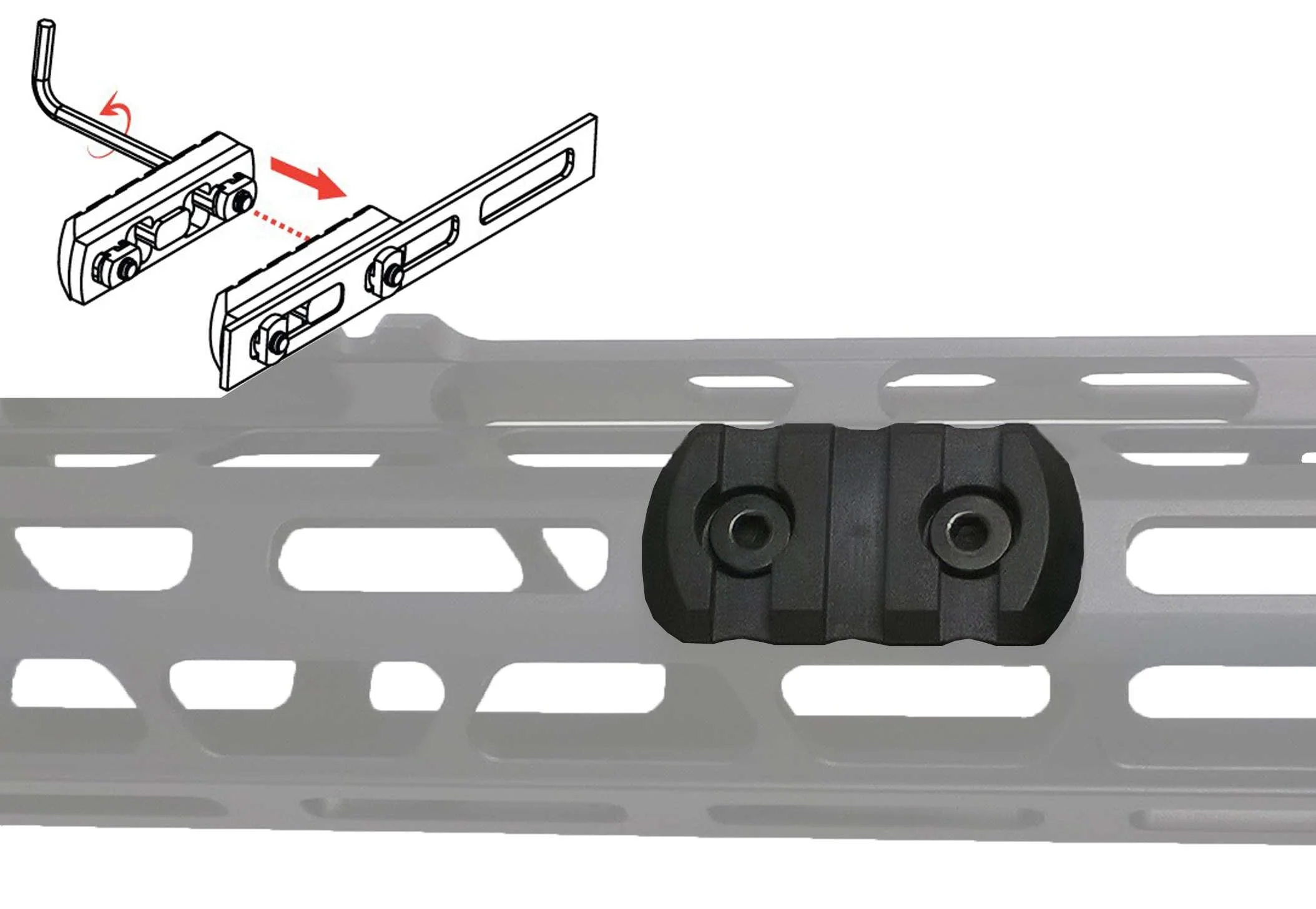 M-LOK® Rail Section Polymer 3 Slots - MAGPUL®