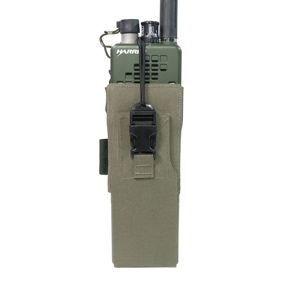 Warrior Laser Cut MBITR/Harris Radio Pouch – Ranger Green