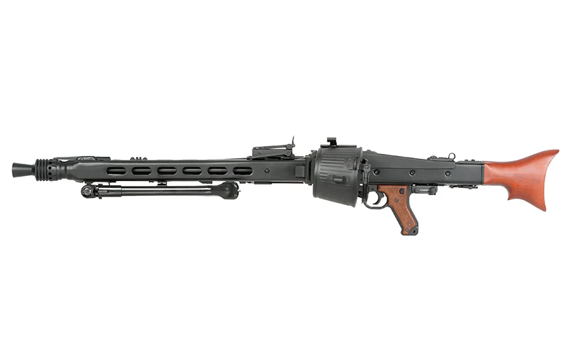 MG42 Full Metal AEG Machine Gun Replica - Real Wood [AGM] - Image 2