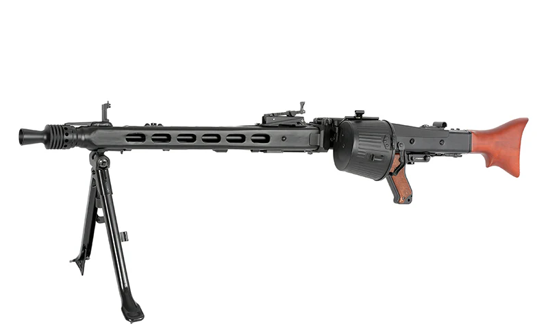 MG42 Full Metal AEG Machine Gun Replica - Real Wood [AGM] - Image 3