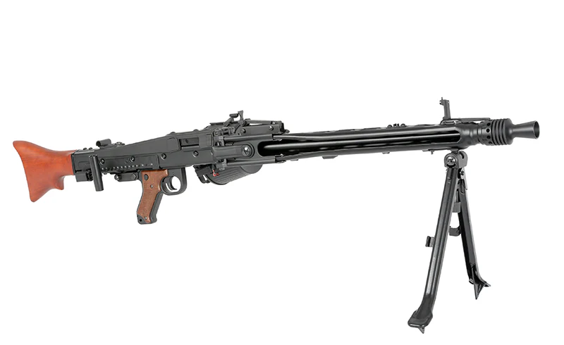 MG42 Full Metal AEG Machine Gun Replica - Real Wood [AGM] - Image 4