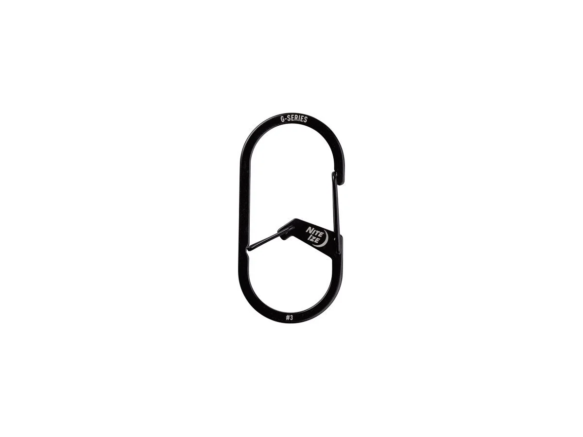 Nite Ize - G-Series 3 Dual Chamber Carabiner - Black - Image 2