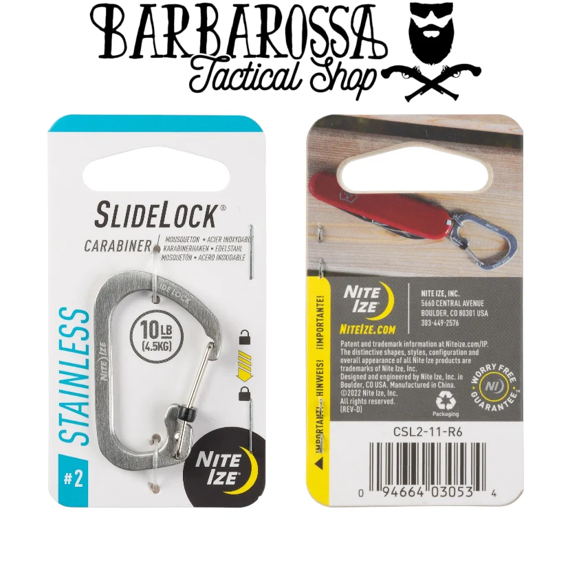 Nite Ize - SlideLock® #2 Carabiner Stainless Steel - Image 3