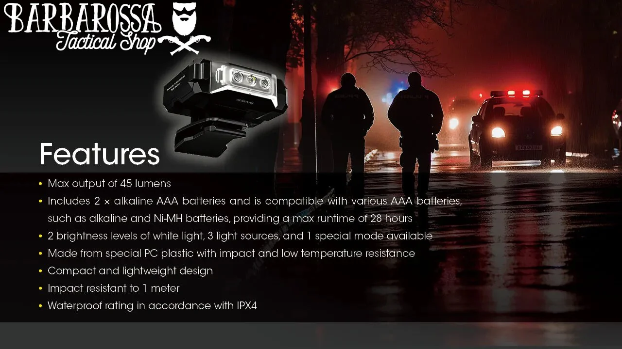 Nitecore - CL10 - Luce Multiuso Ultraleggera con Clip - 2x AA - 45 lumens e 15 metri - Torcia a Led - Image 14