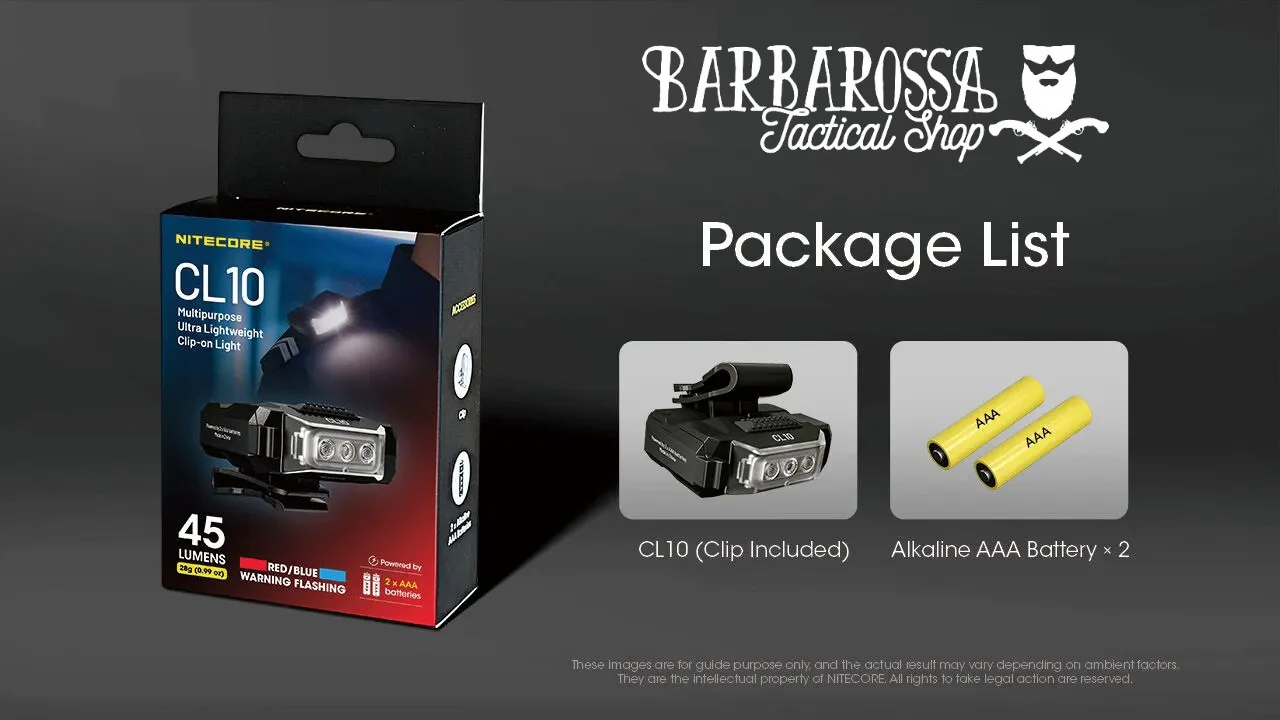 Nitecore - CL10 - Luce Multiuso Ultraleggera con Clip - 2x AA - 45 lumens e 15 metri - Torcia a Led - Image 15