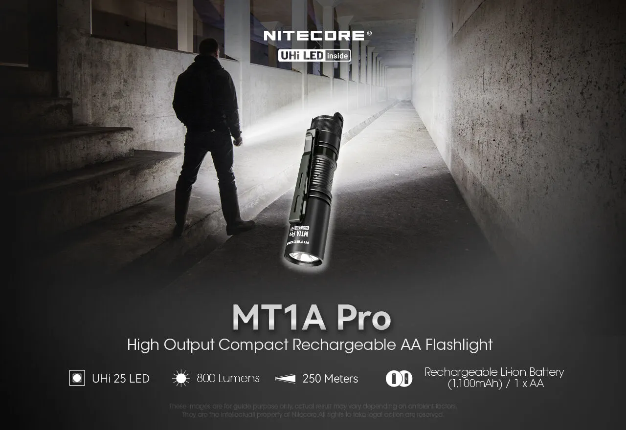 Nitecore - MT1A Pro - 800 Lumens e 250 metri USB-C - Image 5