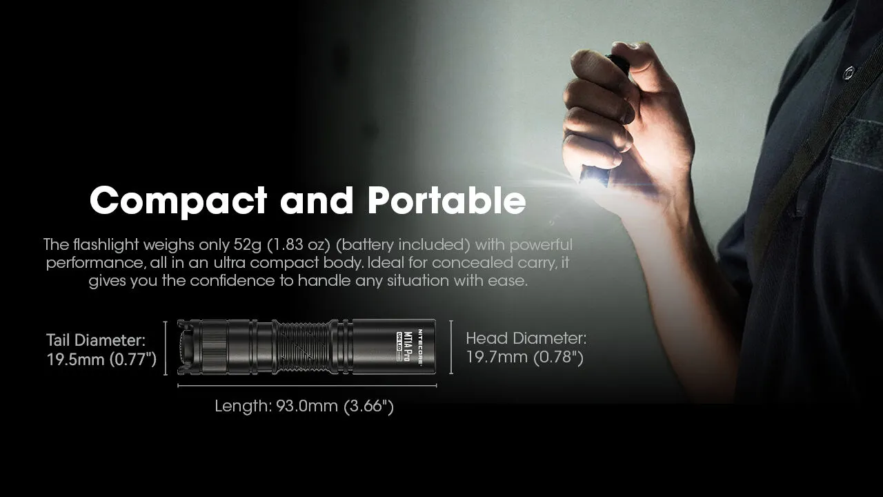 Nitecore - MT1A Pro - 800 Lumens e 250 metri USB-C - Image 7