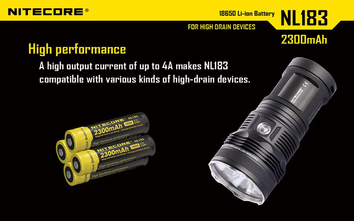 Nitecore - NL1823 - Batteria ricaricabile protetta Li-Ion 18650 3.7V 2300mAh - Image 5