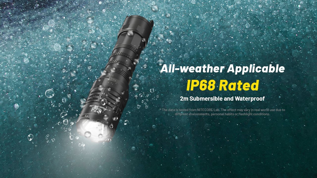 Nitecore - P23i Torcia Tattica Ricaricabile USB-C - 3000 Lumens - 470 Metri - Image 10