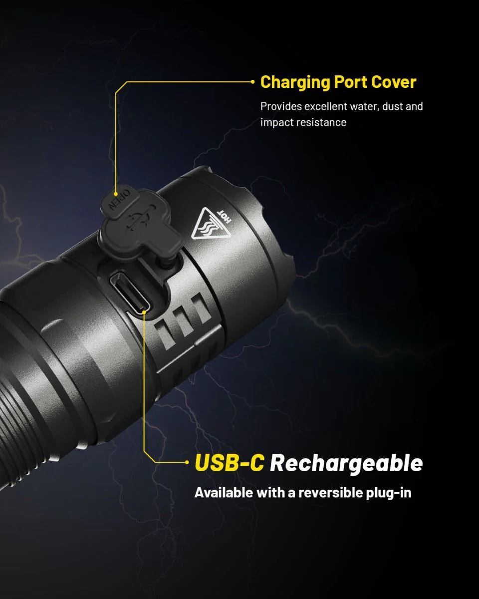Nitecore - P23i Torcia Tattica Ricaricabile USB-C - 3000 Lumens - 470 Metri - Image 12