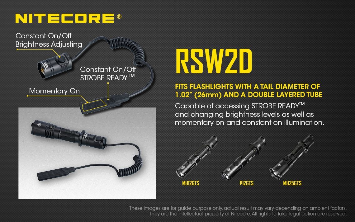 Nitecore - RSW2D - Comando Remoto per MH12GTS, MH25GTS, P12GTS - Image 2