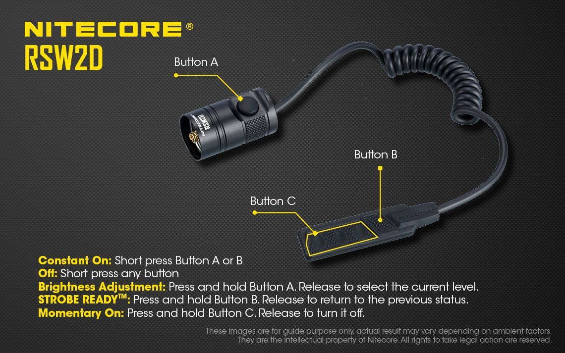 Nitecore - RSW2D - Comando Remoto per MH12GTS, MH25GTS, P12GTS - Image 3