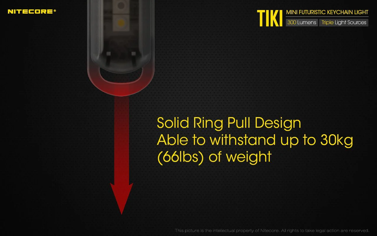 Nitecore - TIKI LE - Portachiavi Ricaricabile USB + Rosso/Blu - 300 lumens - Image 9