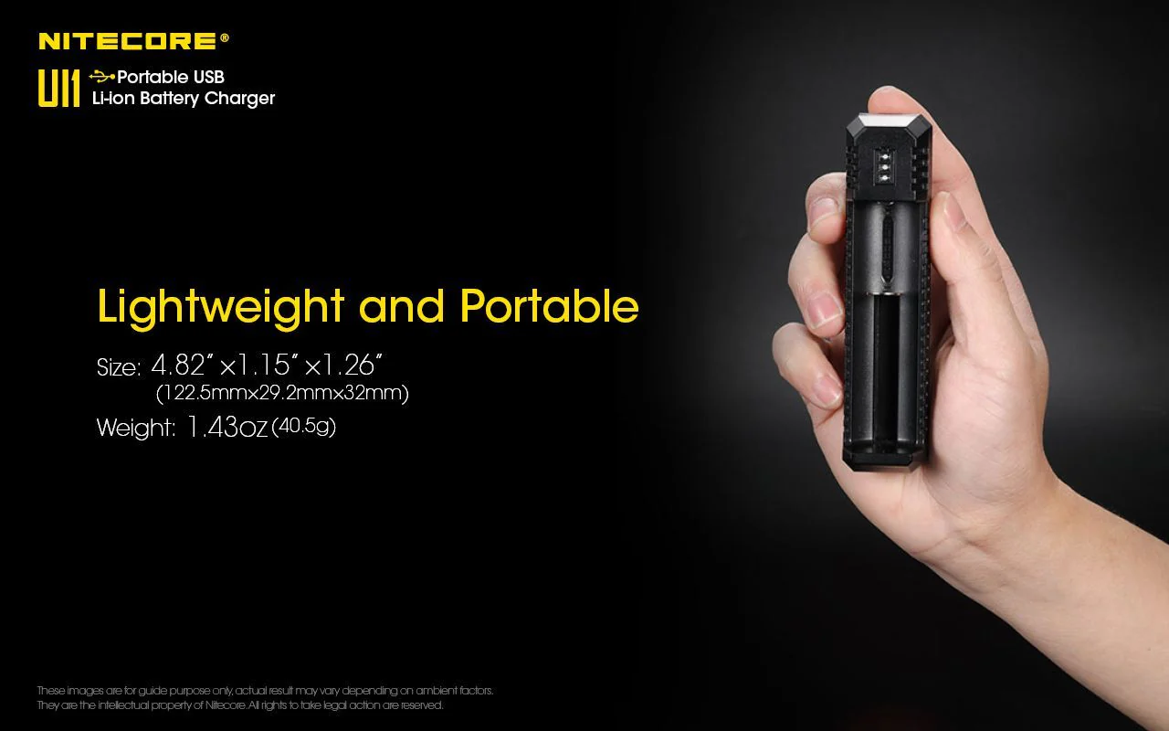Nitecore - UI1 - Caricabatterie Universale - per Li-ion e IMR 18650, 21700, 14500 e RCR123 - Image 4